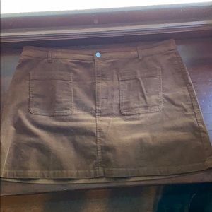 NORDSTROM - high waisted corduroy mini skirt - 2x